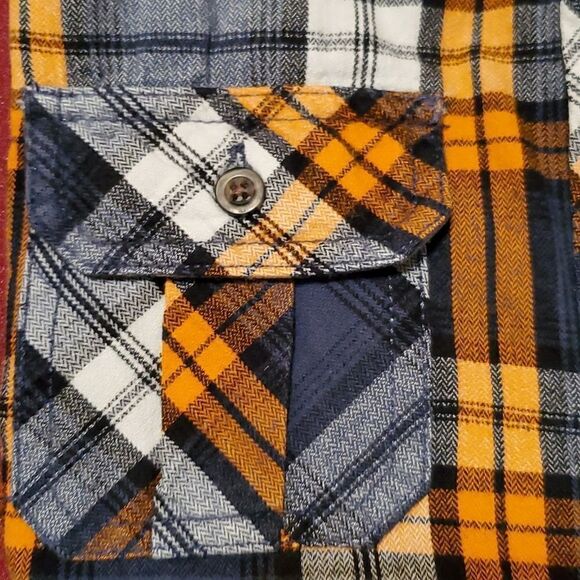 Joe Fresh Boys Long Sleeve Button Down Flannel Shirt size XL - Picture 3 of 6
